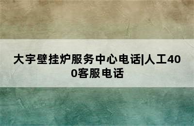 大宇壁挂炉服务中心电话|人工400客服电话